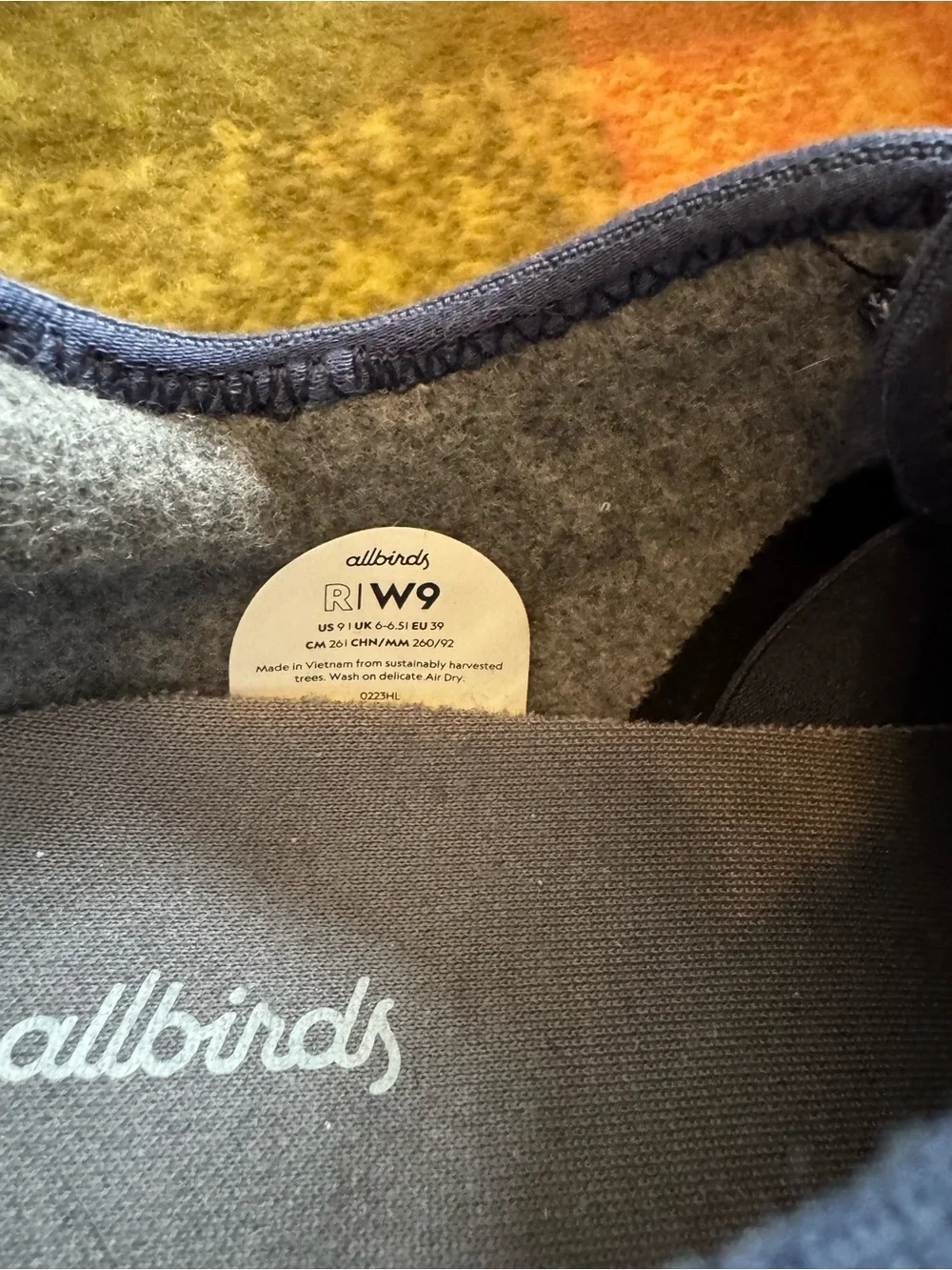 allbirds Women’s Navy Wool Lace-Up Sneakers with White Soles